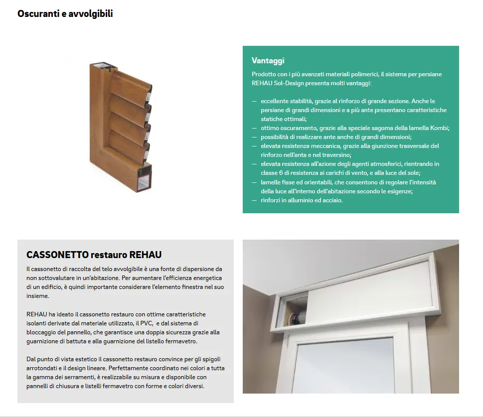 Oscurante Cassonetto