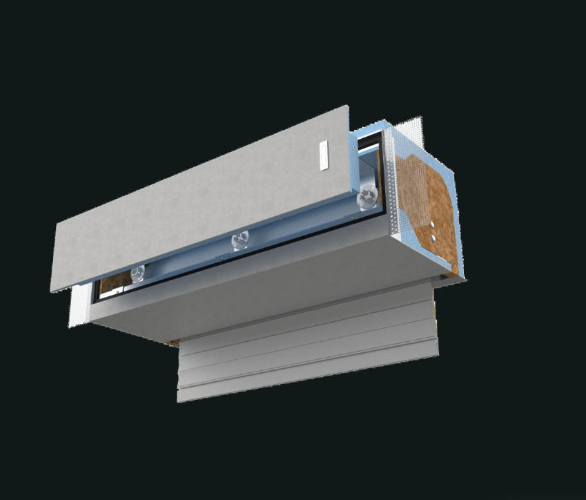 Render 3D cassonetto coibentato